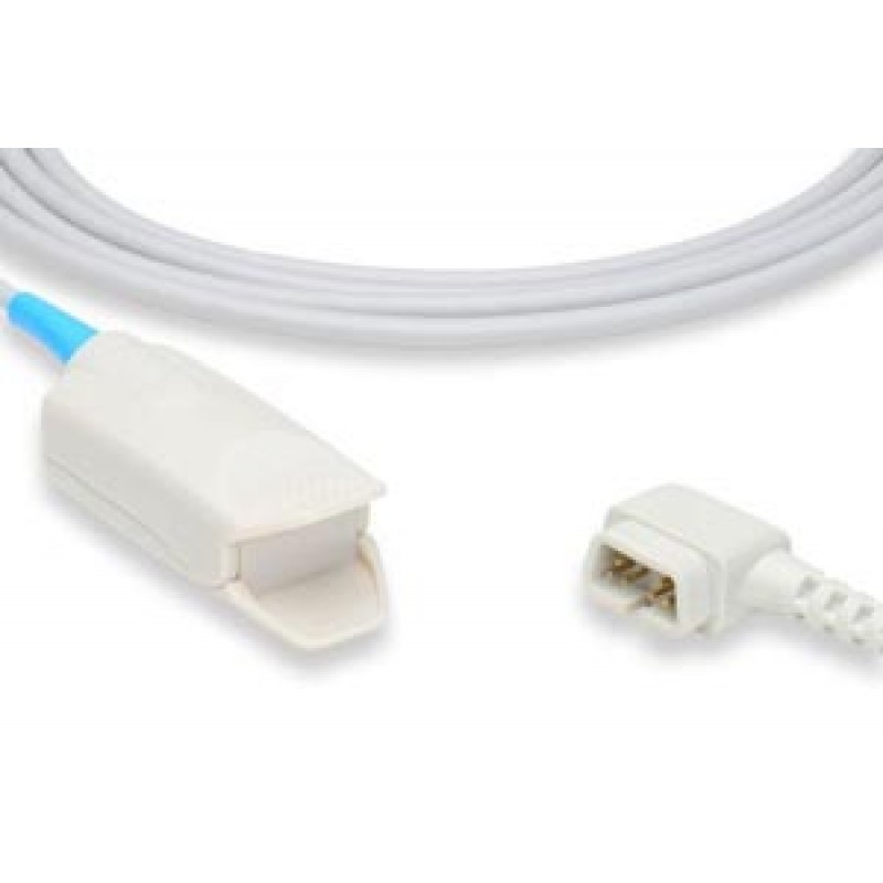 Cables and Sensors S410-750 Direct-Connect SpO2 Sensor, Adult Clip, Criticare Compatible w/ OEM: PR-A520-1002L, TCPF-0202-0322, TP1313, NFCR300, B505-1002N-10, 934-10DN, CAT934-10DN (DROP SHIP ONLY) (Freight Terms are Prepaid & Added to Invoice - Contact 
