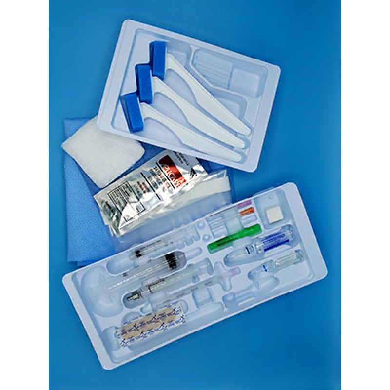 Busse Hospital Disposables, Inc. 670 Single Shot Epidural Tray, 18G x 3½" Tuohy Epidural Needle, Wings, 5cc Glass LOR Metal Luer Slip Syringe, & 10mL 0.9% Sodium Chloride, Sterile, 10/cs (Rx) (US Only)