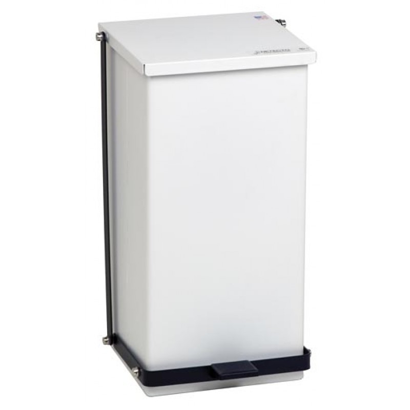 Detecto P-32 Step-On Can, 32 Qt, White (DROP SHIP ONLY)