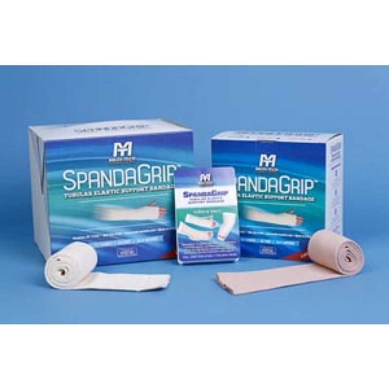 Medi-Tech International Corp SAG13115 SpandaGrip Tubular Elastic Support Bandage, Latex-Free, (F) Natural, Large Knees, Med. Thighs, 4"x11yds, 1/bx