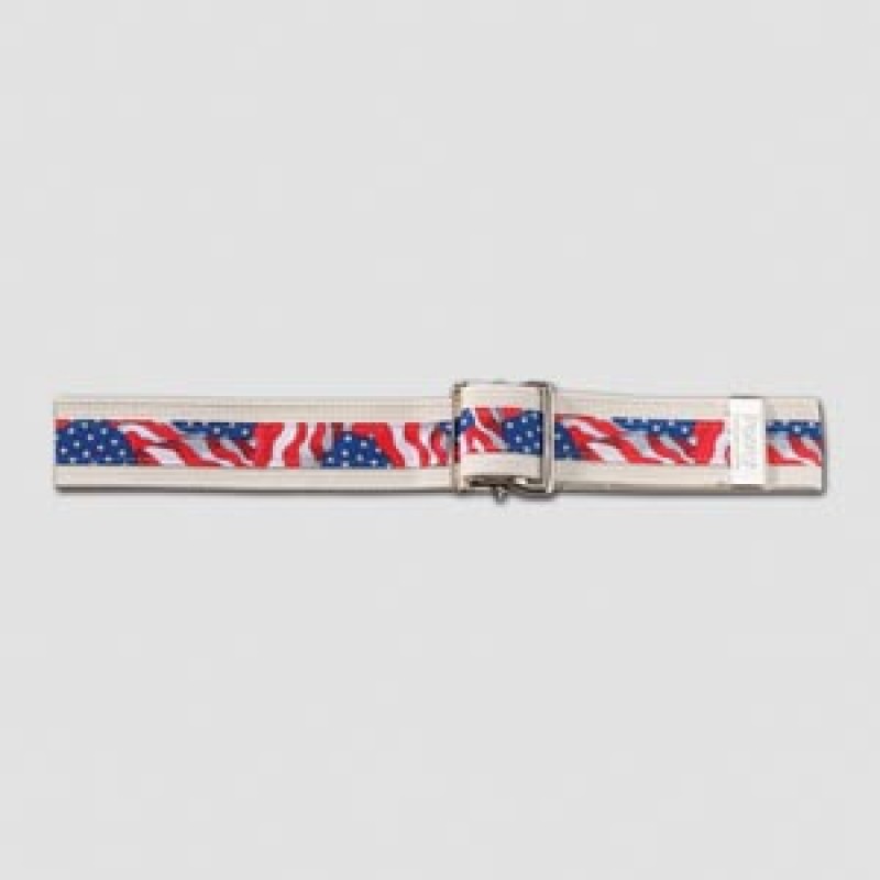 TIDI Products, LLC 6549 Gait Belt, USA Flag, 54", Nickel Buckle  (To Be DISCONTINUED)(Continental US + HI Only)