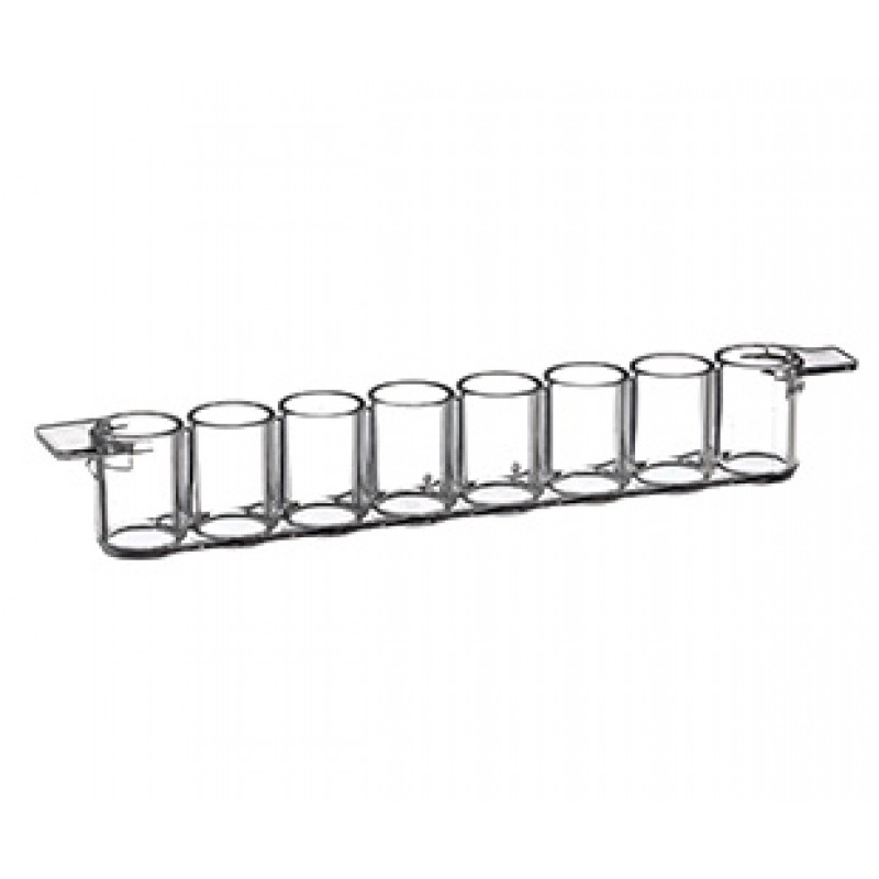 F8 MICROLON® 600 Well Strips, PS, High Binding, 1x8 Flat Bottom Strips for Plate Frame 754101, Clear