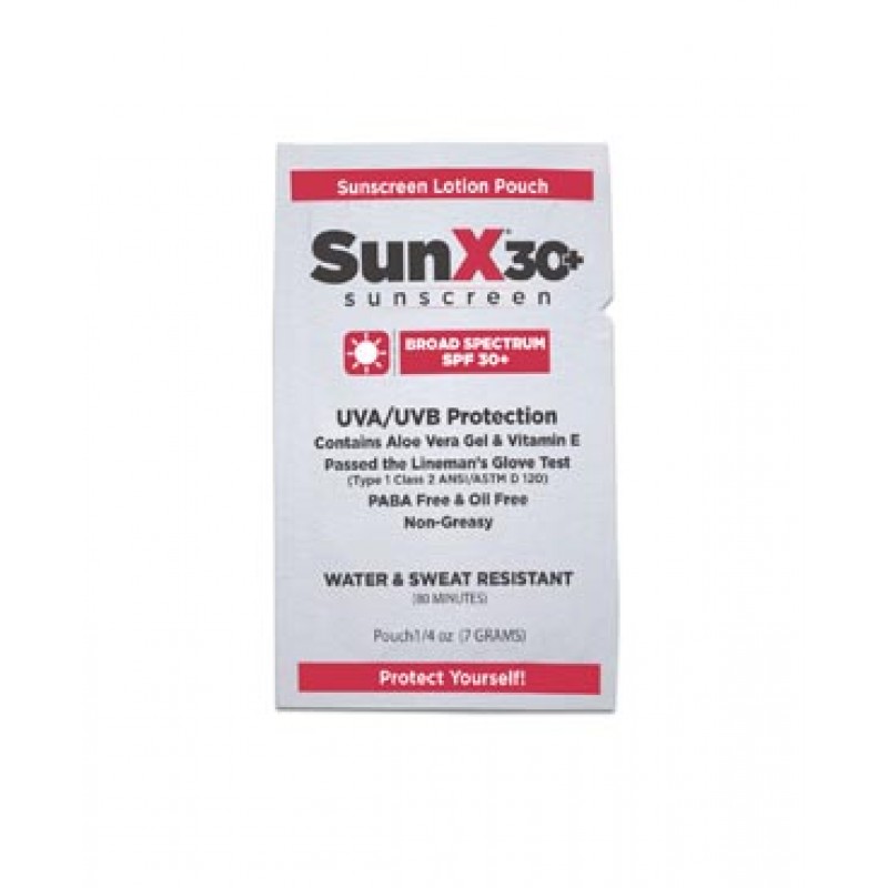 First Aid Only/Acme United Corporation 18-399 SunX30 Sunscreen Lotion Packets, 300/bx (DROP SHIP ONLY - $150 Minimum Order)