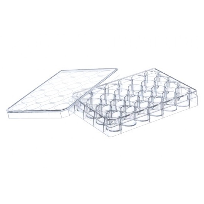 24 Well CELLSTAR® Cell-Repellent Surface, sterile, with lid