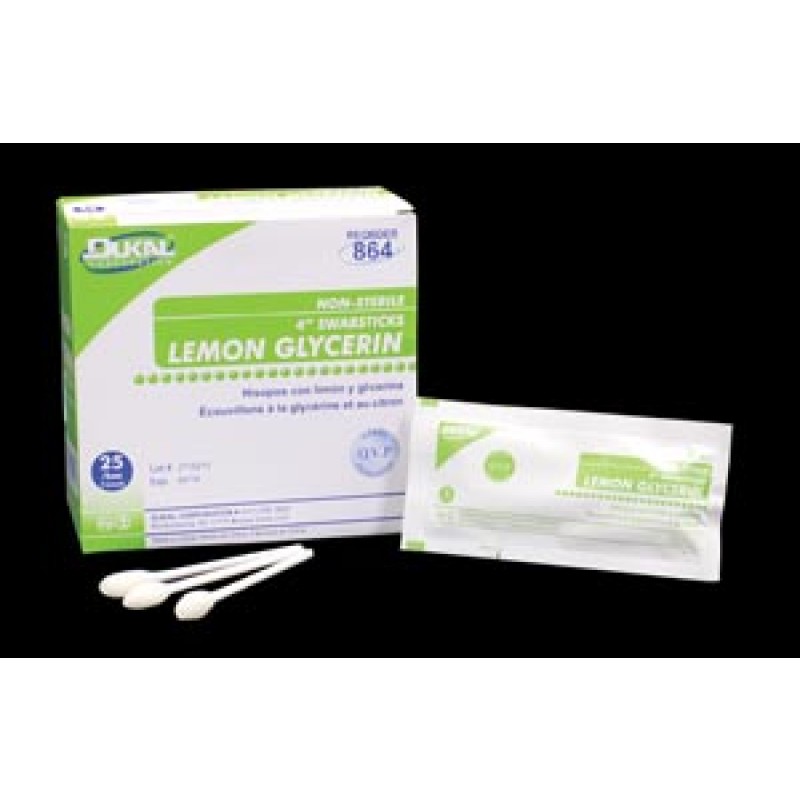 Dukal Corporation 864 Swabsticks, 3/pouch, 25/bx, 10 bx/cs