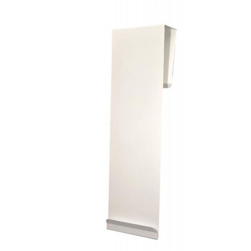 Bowman Manufacturing Company, Inc. MB-601 Door Hanger, Long, Holds Protection Organizers, 22G Quartz Powder Coated Metal, 5½"W x 19"H x 2½"D, (Made in USA)