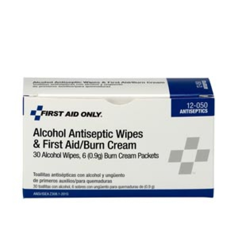 Hygenic/Theraband 12-050-001 Antiseptic Unit Includes: (30) Wipes and (6) First Aid/Burn Cream (DROP SHIP ONLY - $150 Minimum Order)
