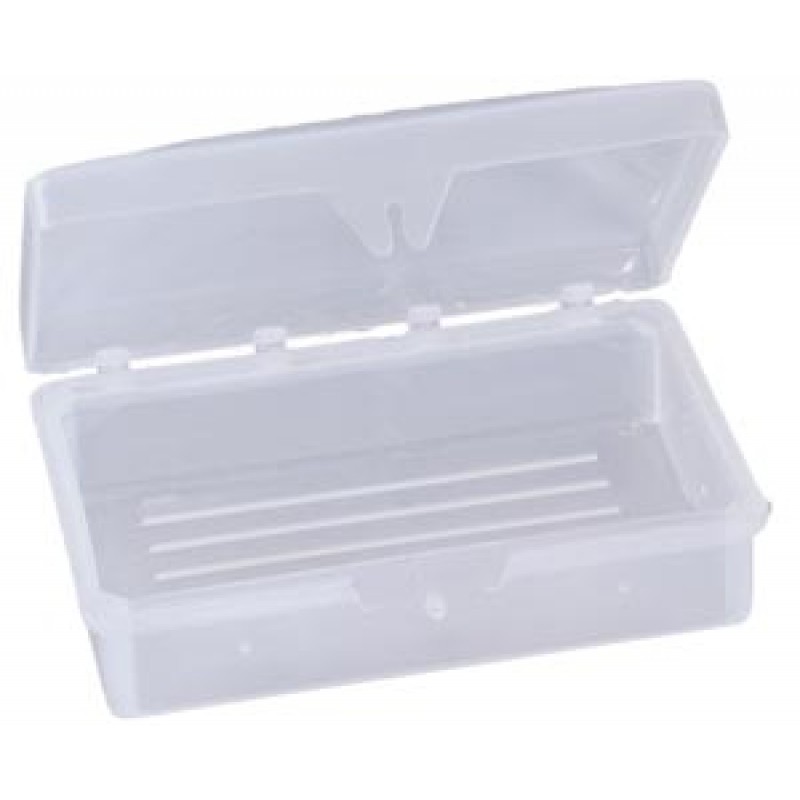 New World Imports SD3 Clear Soap Dish, Hinged Lid, 100/cs
