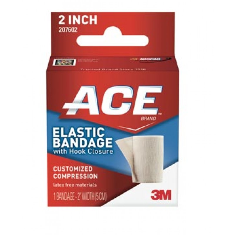 3M Health Care 207602 2" Elastic Bandage with Hook Closure, 72/cs (Continental US+HI Only)