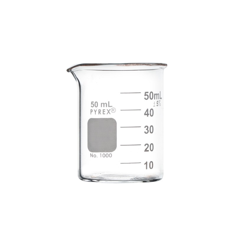Corning 1000-50 PYREX® Griffin Low Form 50 mL Beaker, Graduated
