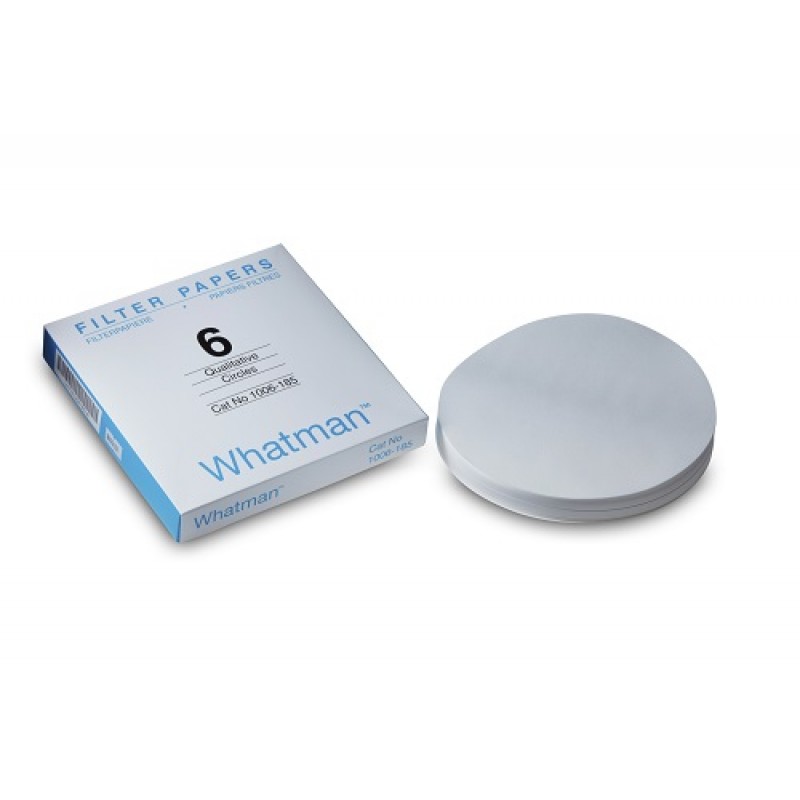 1006-125 Cytiva Whatman Grade 6 Qualitative Filter Paper Standard Grade, circle, 125 mm, 100/pk