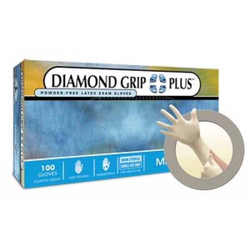 Ansell DGP-350-XL Exam Gloves, PF Latex, Textured, X-Large, 100/bx, 10 bx/cs (US Only)