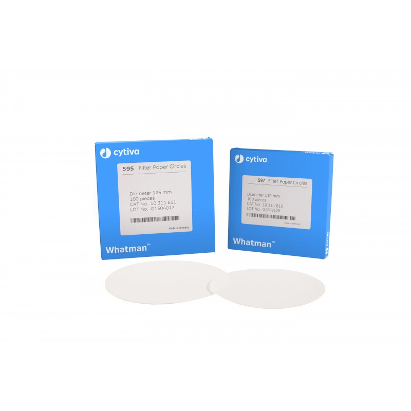10311811 Cytiva Whatman Grade 597 Qualitative Filter Paper Standard Grade, circle, 125 mm, 100/pk