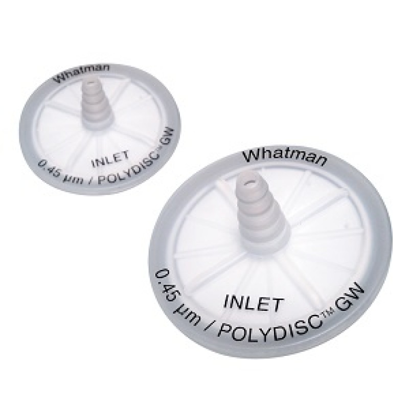 10463400 Cytiva Whatman Polydisc GW Filter 50 mm, nylon with quartz fiber prefilter, 0.45 µm (20 pcs)