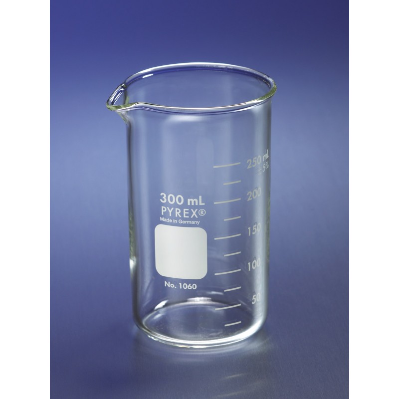 Corning 1060-1L PYREX® 1L Tall Form Berzelius Beakers, with Spout, Graduated