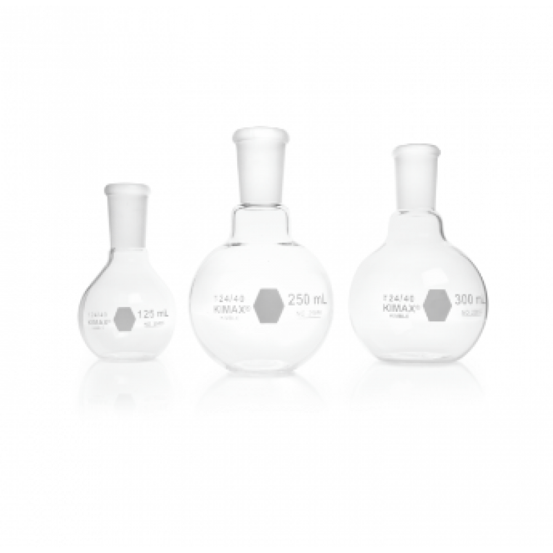 KIMBLE KIMAX 25055-250 Flat Bottom, Short Neck, Boiling Flask, 250mL