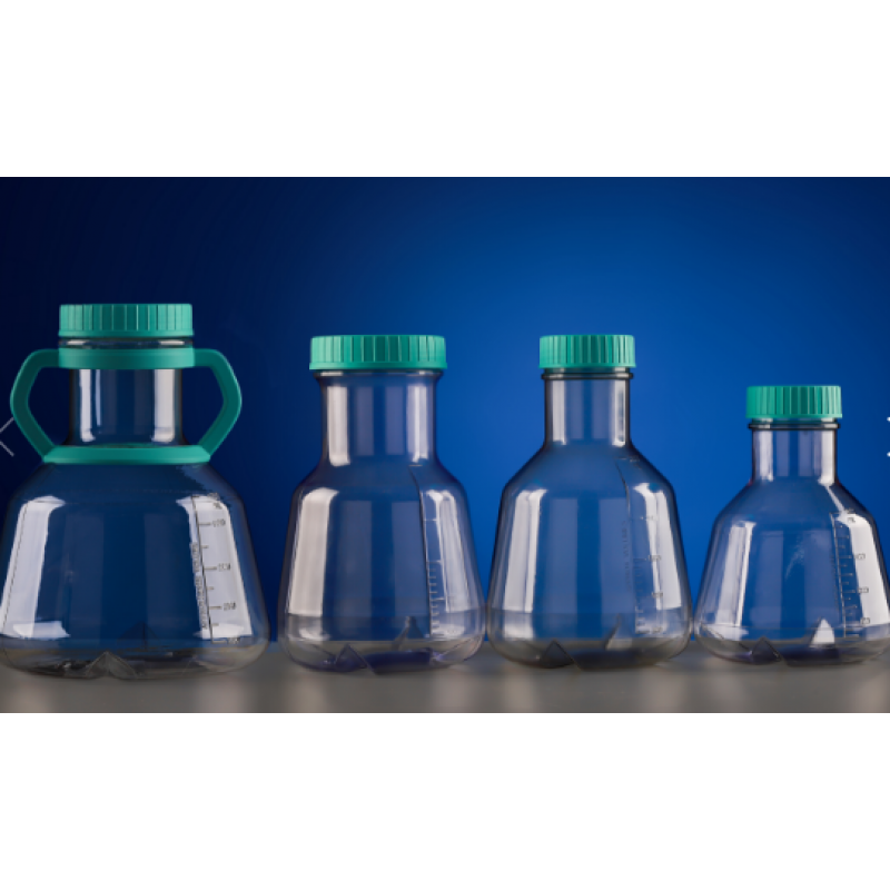 Nest 785115 2L PC High Efficient Erlenmeyer Flasks, with Baffles, Vent Filter Cap, Sterile, 4/cs