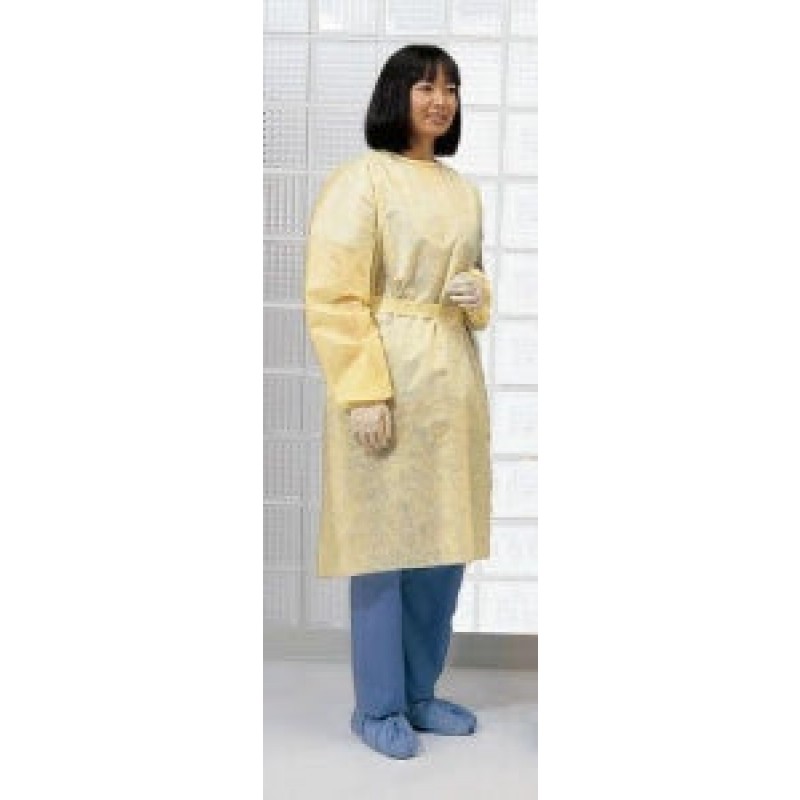 Isolation Gown, Lightweight, with Ties, Spunbond Polypropylene, Yellow, X-Large, 10/pk, 10 pk/cs (Continental US Only)