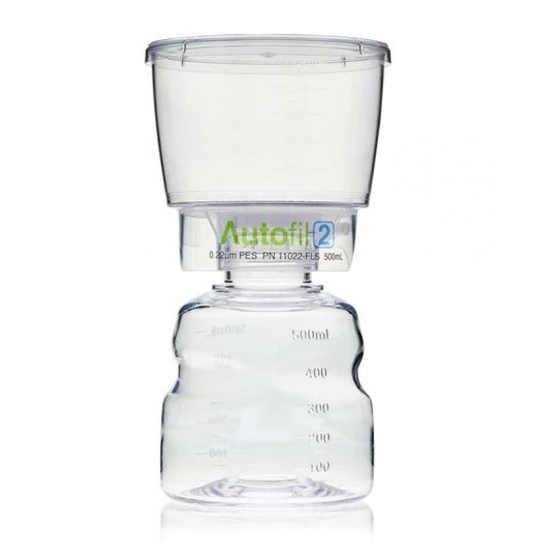 Foxx Life Sciences 11022-FLS Autofil® 2 Bottle Top Filtration, Full Assembly, 500 mL, 0.22 µm PES Unit, Sterile, 12/cs
