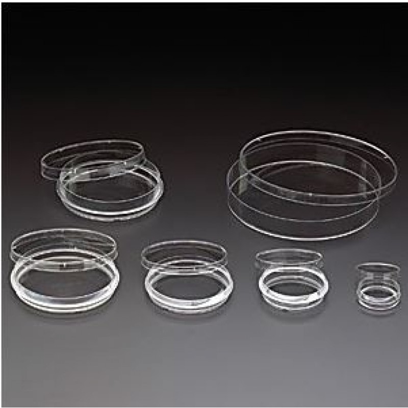 Denville 1159T56 - Tissue Culture Treated Dishes w/Grip Ring, 100mm x 20mm, Sterile