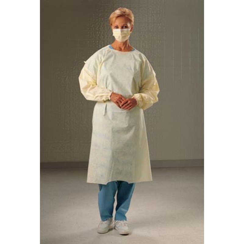 O&M Halyard 69979 Cover Gown, Yellow, Universal, Note: Can Be Used In The PPE Dispensing System, 100/cs (24 cs/plt) (US Only)