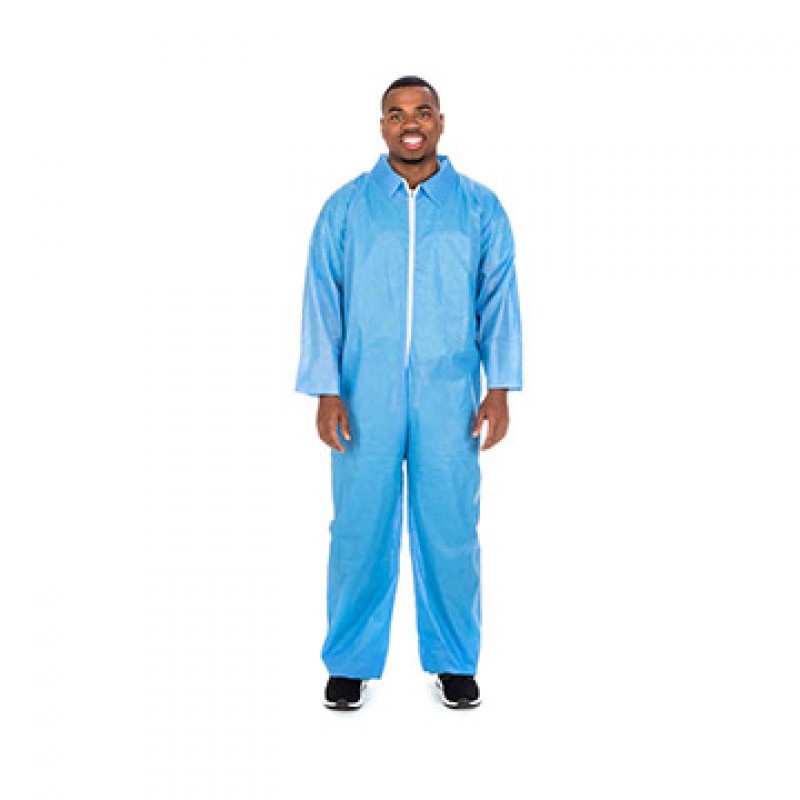 Coveralls, Open Cuff/Ankle, Medium Weight, X-Large, Blue, 24/cs (Continental US Only) (On Vendor Allocation - Availibility May Be Limited)