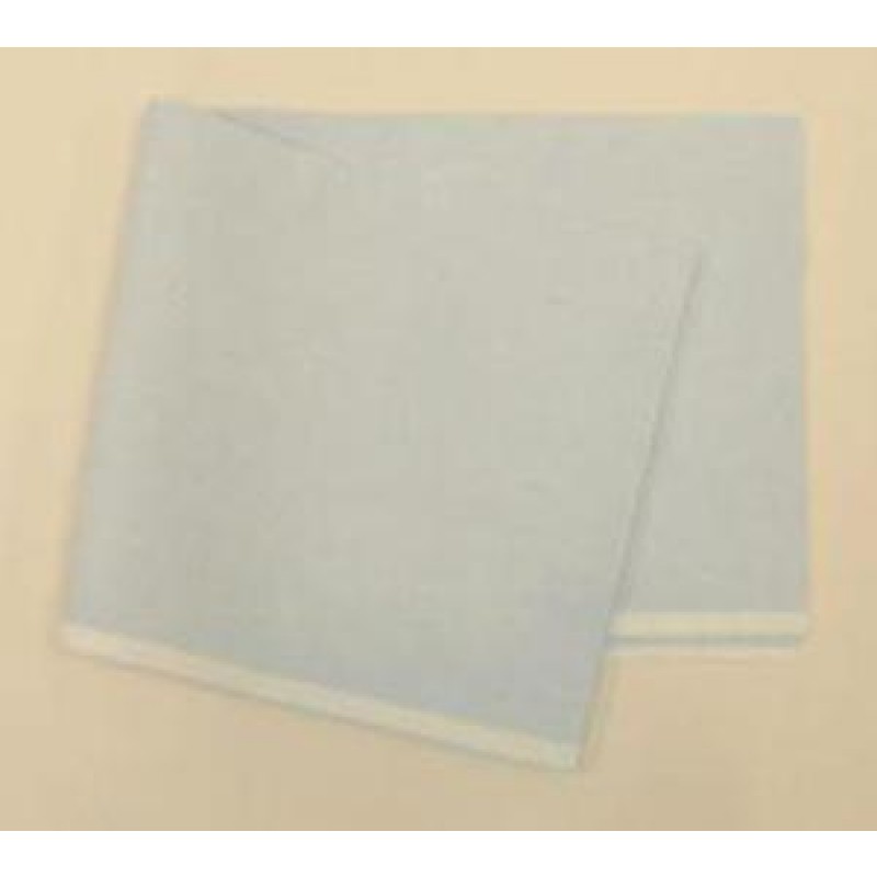 TIDI Products, LLC 919370 Drape Sheet, Tissue/ Poly, 40" x 90", Blue, 50/cs