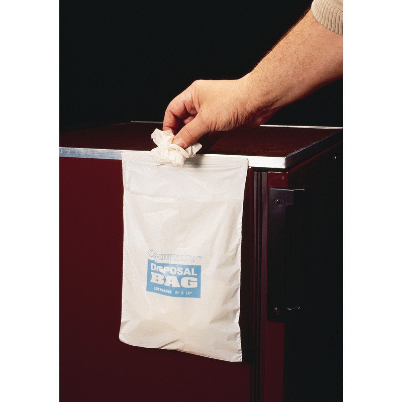 13174-1008 Bel-Art Waste Bag , Polyethylene, 8" W   X   10" H, White, 0.03 mm Thickness (Pack of 50)