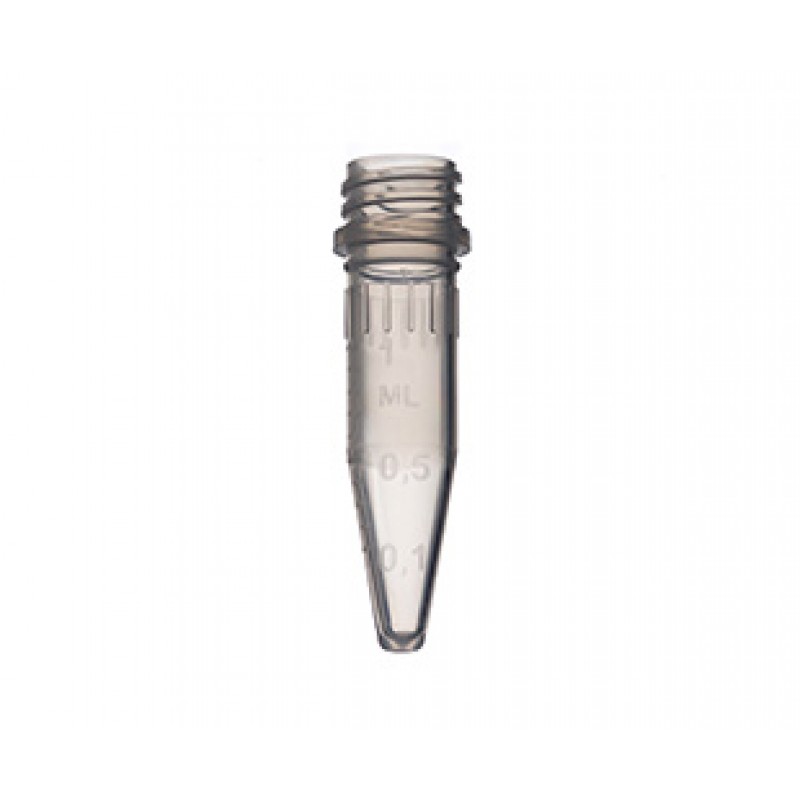 MicroTube, PPN, 1.5mL, CLR, CON/SKRT BOT, (Screw Caps Sold Separately - 36638x)