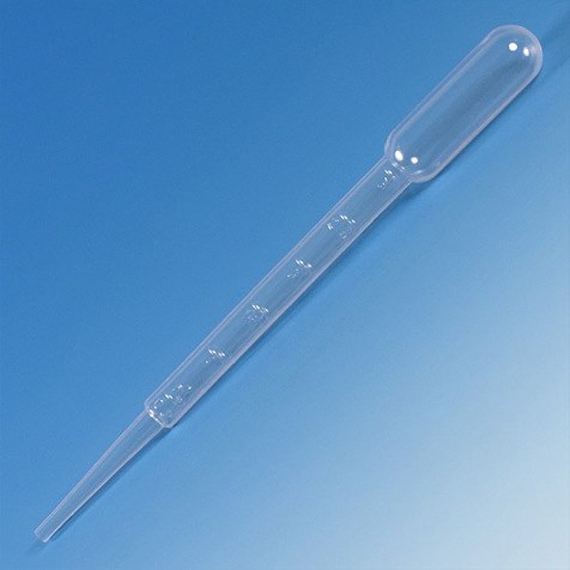 Globe Scientific 7.5 mL Large Bulb Transfer Pipettes, Graduated, Case of 5000 | 135010