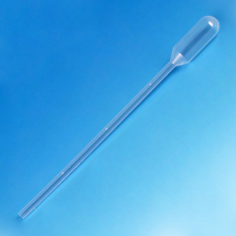 Globe Scientific 1.5 mL Extended Tip Transfer Pipettes, Graduated, Box of 500