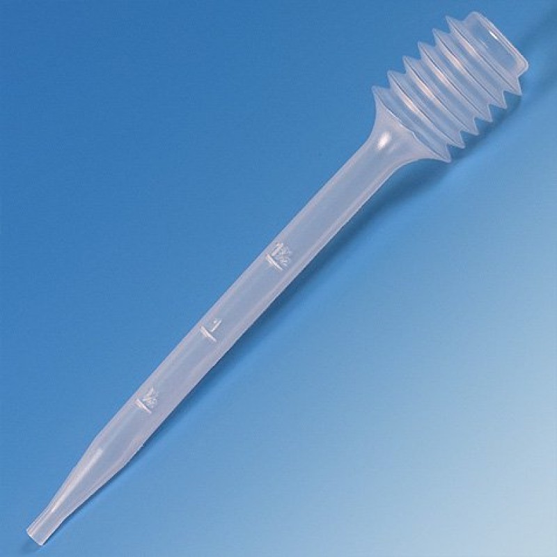 Globe Scientific 7.0 mL Bellow Transfer Pipettes, Graduated, Case of 2000 | 138002