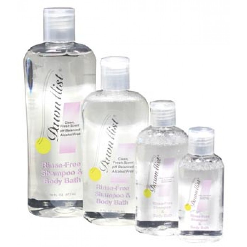 Dukal Corporation NR08 Shampoo & Body Bath, Rinse Free, 8 oz Bottle with Dispensing Cap, 12/bx, 4/cs (Not Available for sale into Canada)