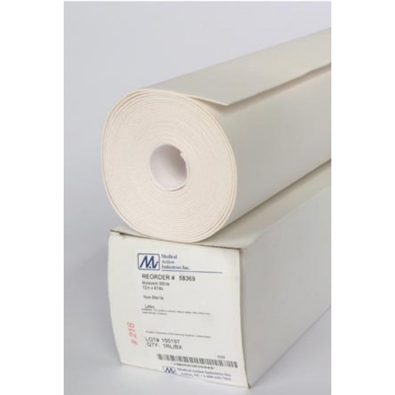 Medical Action Industries 58364 Moleskin, Beige, 12" x 5 yds, Water Repellent, Adhesive Backed, 1/bx
