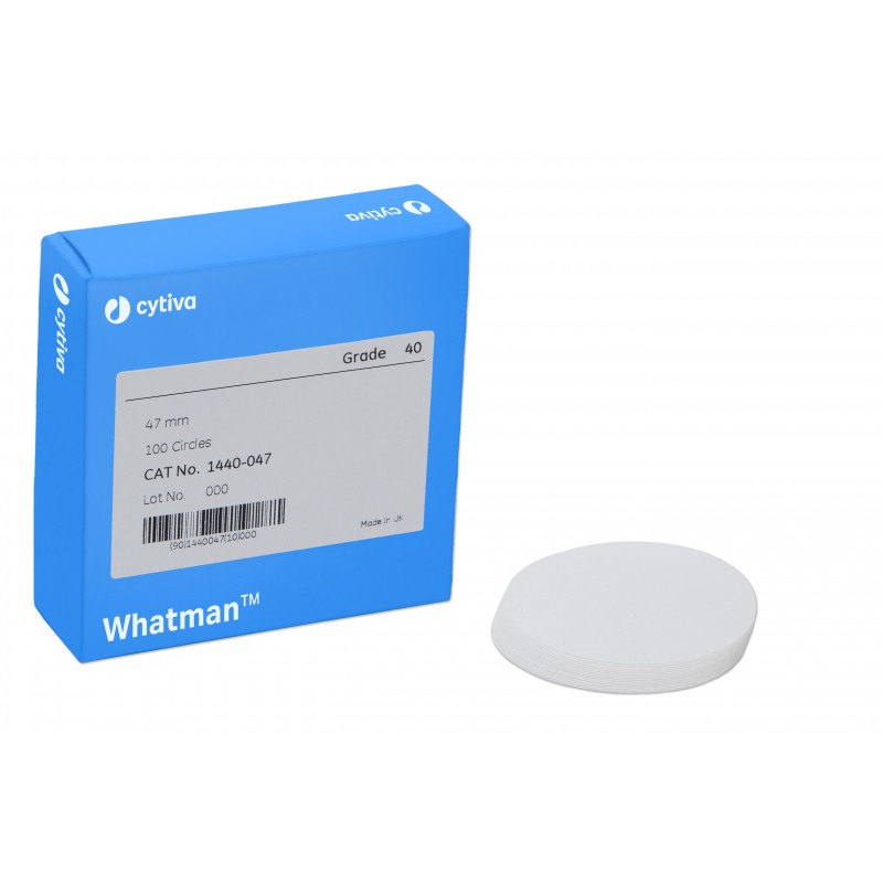 1440-125 Cytiva Whatman Grade 40 Ashless Filter Paper for Pollution Analysis, 125 mm circle (100 pcs)