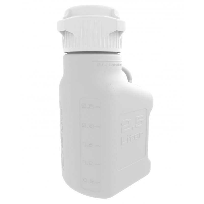 152-0111-OEM EZgrip® Carboy, 2.5L, HDPE, 83B Cap, Foxx Life Sciences 