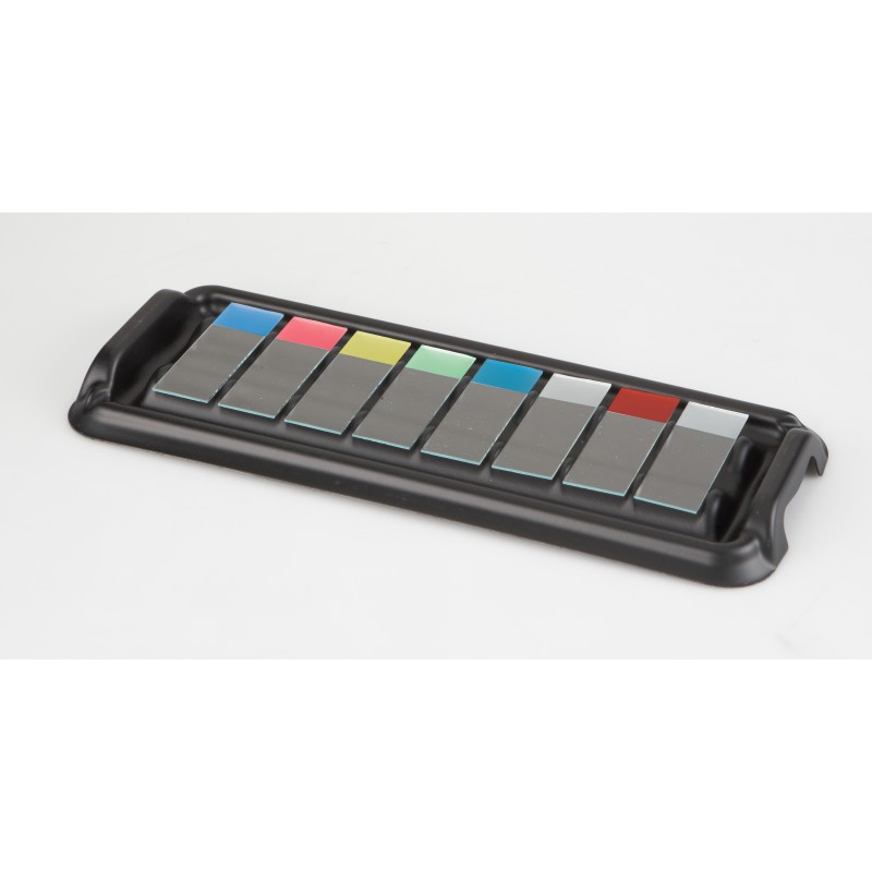 HS15951A Heathrow Slide Staining Tray Set, Black (1 Lid+ 4 Bases)