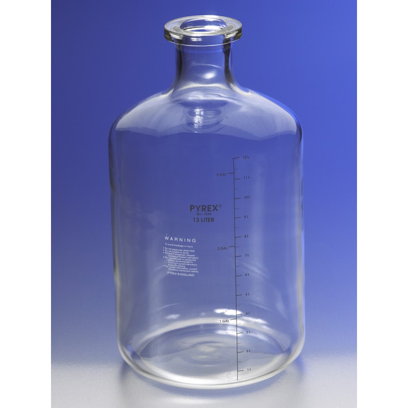Corning 1596-19L PYREX® 19L Solution Carboy with Tooled Neck and Graduations