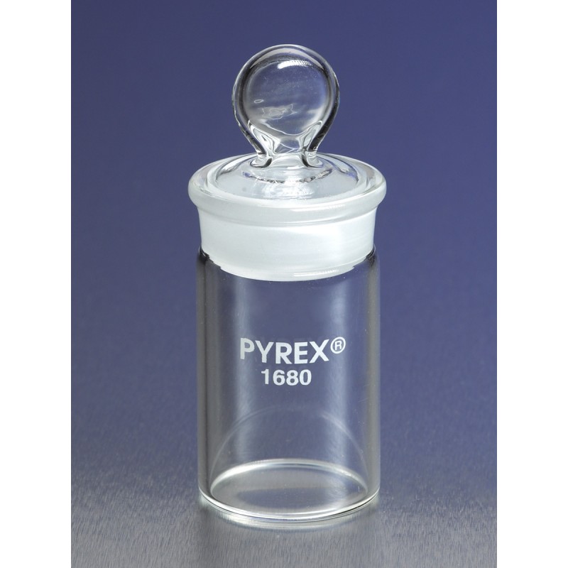 Corning 1680-4080 PYREX® 70 mL Tall Weighing Bottle with Short Length 40/12 Standard Taper Join
