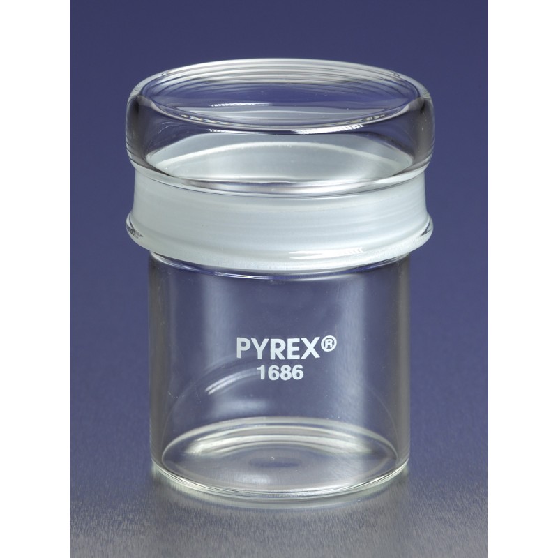 Corning 1686-40100 PYREX® 92 mL Standard Weighing Bottle with Short Length External 45/12 Standard Taper Joint