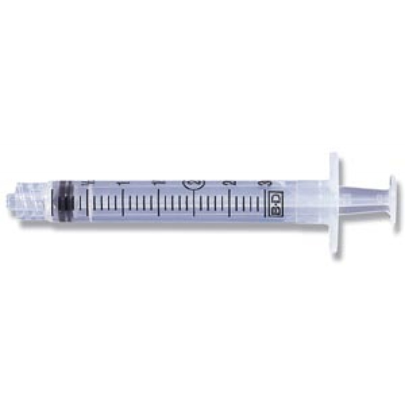 BD 309656 Syringe Only, 3mL, Slip Tip, 200/pk, 4 pk/cs (Continental US Only) (Drop Ship Requires Pre-Approval)