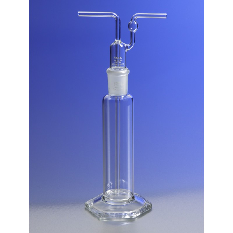 Corning 1760-250 PYREX® 250 mL Gas Washing Bottle with Plain Tip Tube