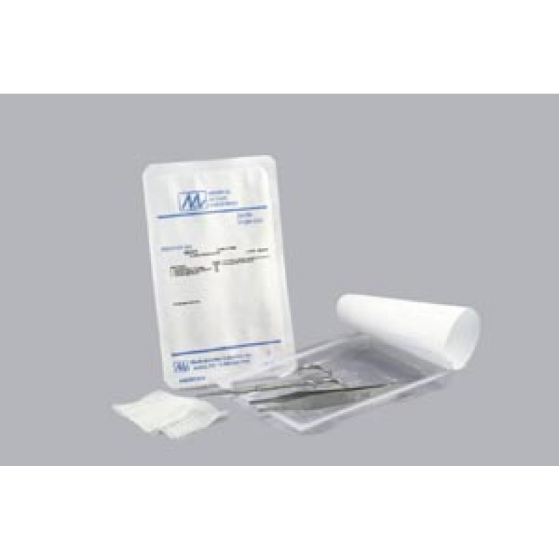 Medical Action Industries 69241 Suture Removal Kit Includes: (1) Forceps (Adson SS 4¾"), (1) Scissor (Iris SS 4¾"), (2) 2" x 2" 8-Ply Gauze, 50kit/cs