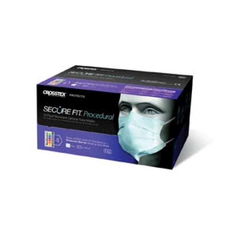 Crosstex International GCPPKSF ASTM Level 2 Earloop Mask, Pink, 50/bx, 10 bx/ctn