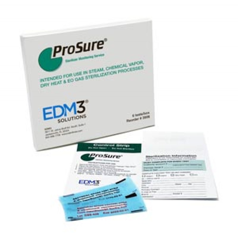 EDM3 Company LLC 3906 ProSure® Autoclave Spore Strip Monitoring System, 6 tests/bx (US Only)
