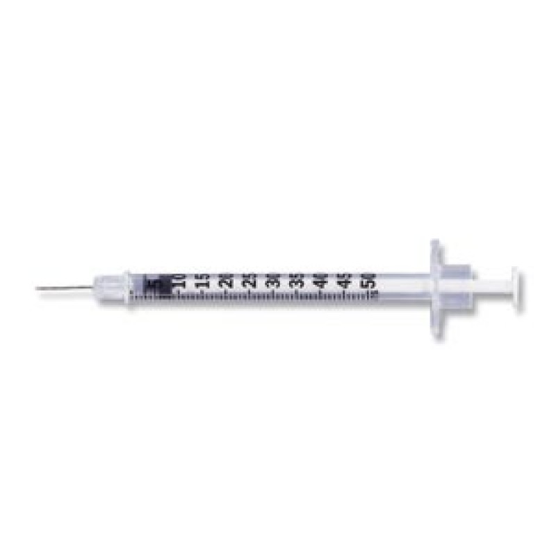 BD 328468 Insulin Syringe, ½mL Lo-Dose, Permanently Attached Needle, 31 G x 5/16", Self Contained, U-100 Ultra-Fine Short, 100/bx, 5 bx/cs (Continental US Only) (Drop Ship Requires Pre-Approval)
