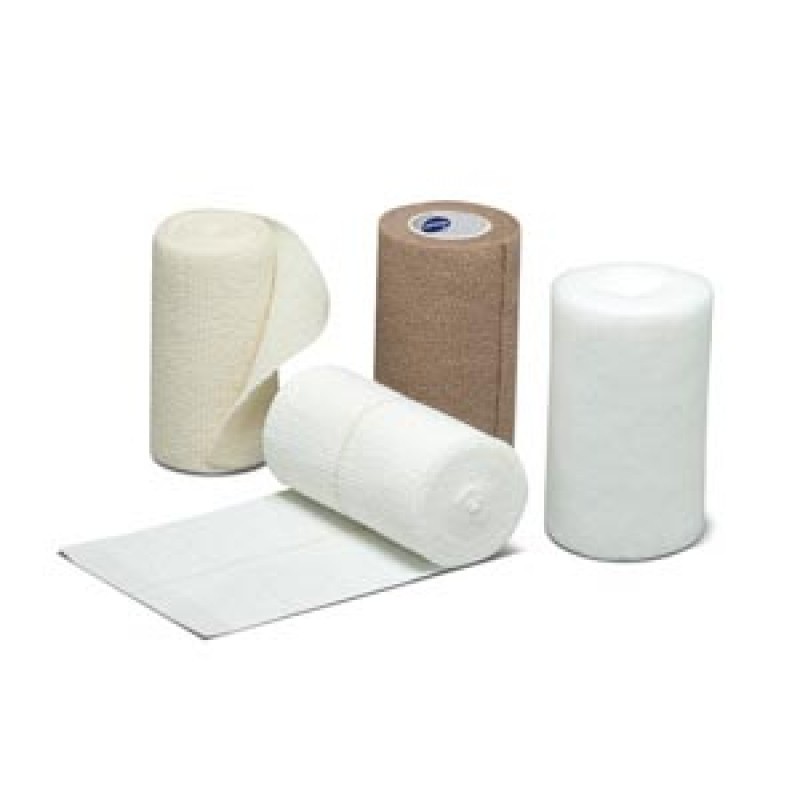 Hartmann USA, Inc. 43400000 Compression Bandaging System Includes: Padding Bandage, 4" x 3.8 yds (unstretched), Crepe Bandage, 4" x 4.9 yds (stretched), Compression Bandage, 4" x 9.5 yds (stretched), Cohesive Bandage, 4" x 6.5 yds (stretched), 8 kits/cs