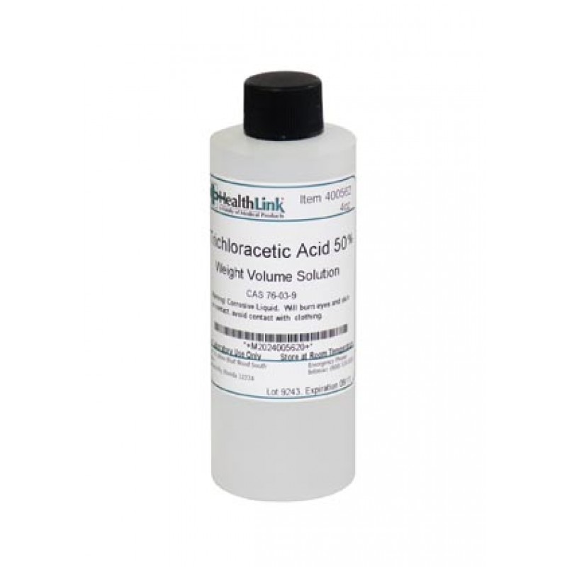 EDM3 Company LLC 400562 Trichloracetic Acid, 50%, 4 oz (Item is Non-Returnable) (US Only) (Item is considered HAZMAT and cannot ship via Air or to AK, GU, HI, PR, VI)
