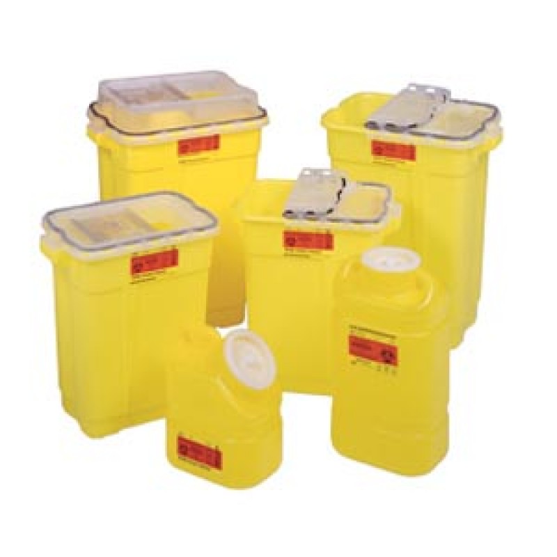 BD 305114 Sharps Collector, 5 Gallon Chemotherapy, Tethered Cap, 8/cs (Continental US Only) (Drop Ship Requires Pre-Approval)