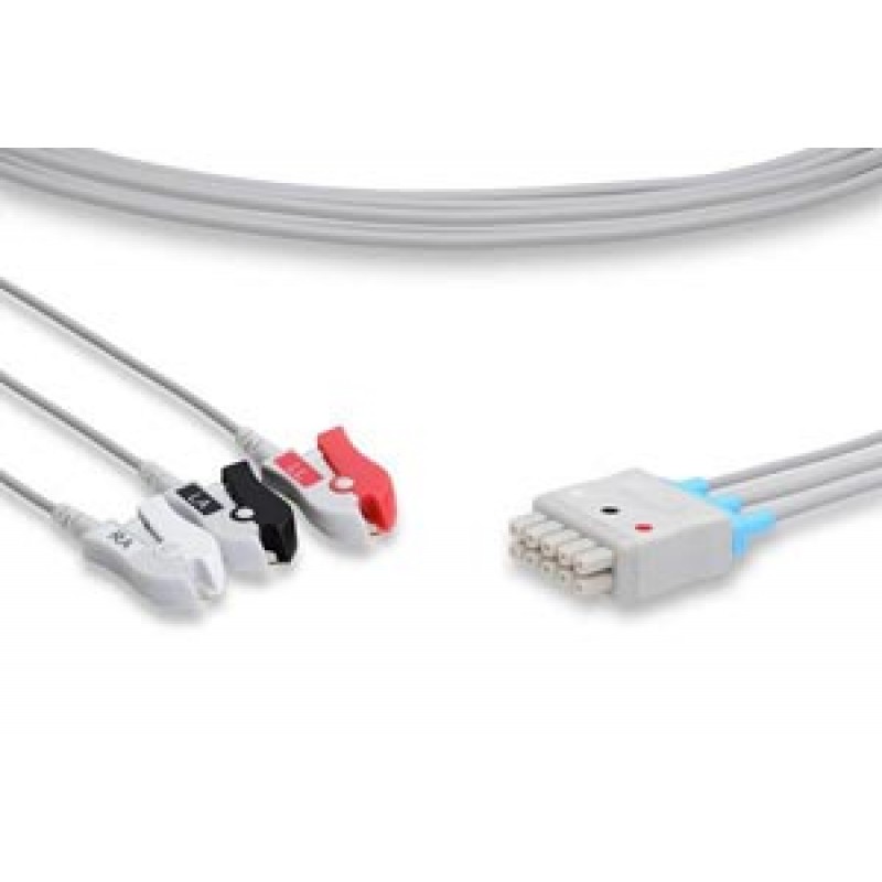 Cables and Sensors LQ3-90P0 ECG Leadwire, 3 Leads Pinch/Grabber (Grouped), GE Healthcare > Marquette Compatible w/ OEM: 412682-001, 412682-002, LDW-03BW-29AM-0000, LDW-03BW-51AM-0000, LW-3410029/3A, 412682-001, 41737-P, 412682-002 (DROP SHIP ONLY) (Freigh